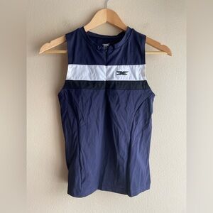 New Ace Zip Tank Top Navy Size Small